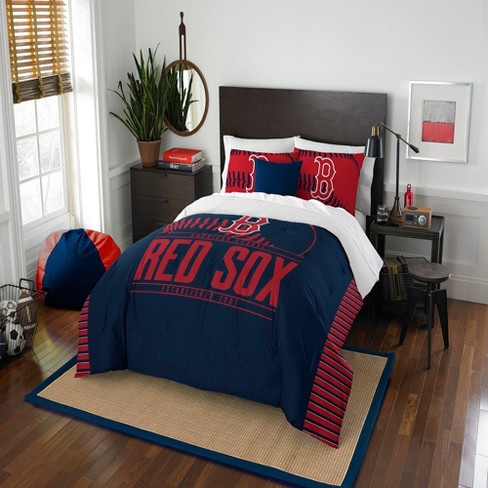 Mlb Boston Red Sox Northwest Grandslam Full Queen Comforter Set