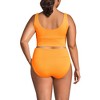 Lands' End Women's Tugless Tankini Top and High Waisted Bottom Swimsuit Set - 2 of 4