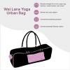 Wai Lana Yoga Urban Bag with Two-way Zipper and Multi-functional Storage Pockets (Black with Pink) - 2 of 2