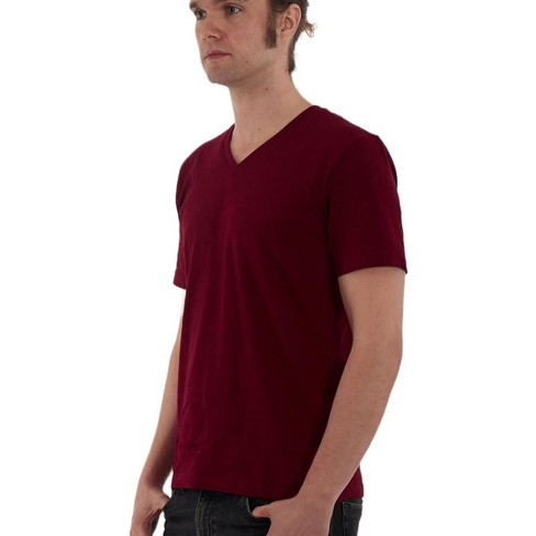 Rich Cotton Men's Premium Cotton V-neck T-shirt Burg-l : Target