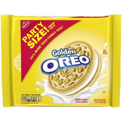 Golden Oreo Party Size Sandwich Cookies - 25.5oz