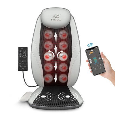Snailax Shiatsu Massage Cushion with Heat Massage Chair Pad Kneading Back Massager - 256