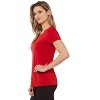 Rekucci Short Sleeve Scoop Neck Stretch T-Shirt for Women - 2 of 3
