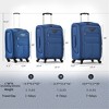Kumasinova 3 Pcs SoftSide Luggage Sets,Extandable Checked Spinner Suitcases with TSA Lock,Airline-Approved Luggage Travel Set,20"24"28" - 3 of 4