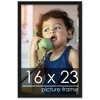 PosterPalooza | Classic Modern Black Picture Frame - UV Acrylic, Foam Board Backing, Hanging Hardware - 2 of 4