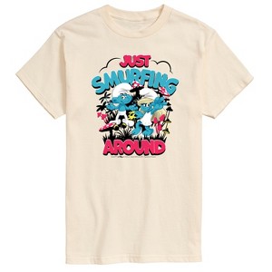 Men's - Smurfs - Just Smurfing Around Short Sleeve Graphic T-Shirt - 1 of 2