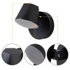 C Cattleya Modern Black Aluminum LED Outdoor Indoor Wall Light with Adjustable Head - image 4 of 4