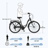 INFURNIC Bicycles 7 Speed Ladies Bike with Steel Frame and V Brakes for Commuter and Leisure Riding, Yellow, 62.2"*23.62"*40.16" - 2 of 4