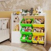 Kids Toy Storage Organizer with 8 Multi-Color Plastic Bins Perfect Toy Storage Solution Kid Bookshelf and Toy Storage for Study Room, Kids Room - 3 of 4