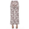 Women's Floral Paisley Wide Leg Palazzo Pants - White Mark - 4 of 4
