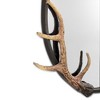 SPI Home Antler Oval Mirror – Cast Iron Rustic Lodge Décor, 26” Wall Accent with Bronze Finish - 3 of 3