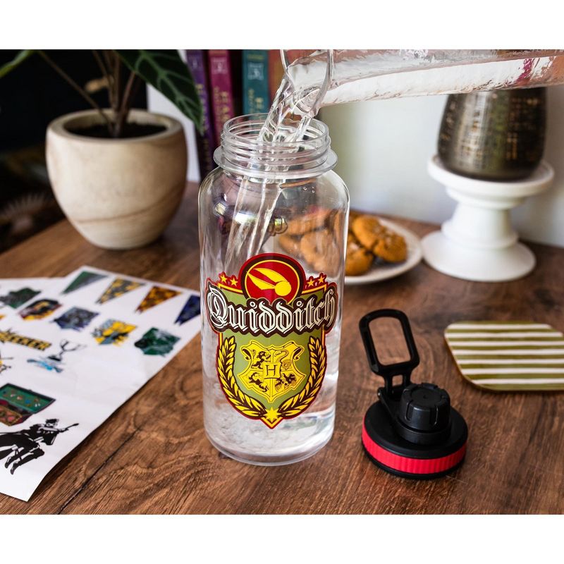 Silver Buffalo Harry Potter Quidditch 32-Ounce Water Bottle and Sticker Set, 4 of 7