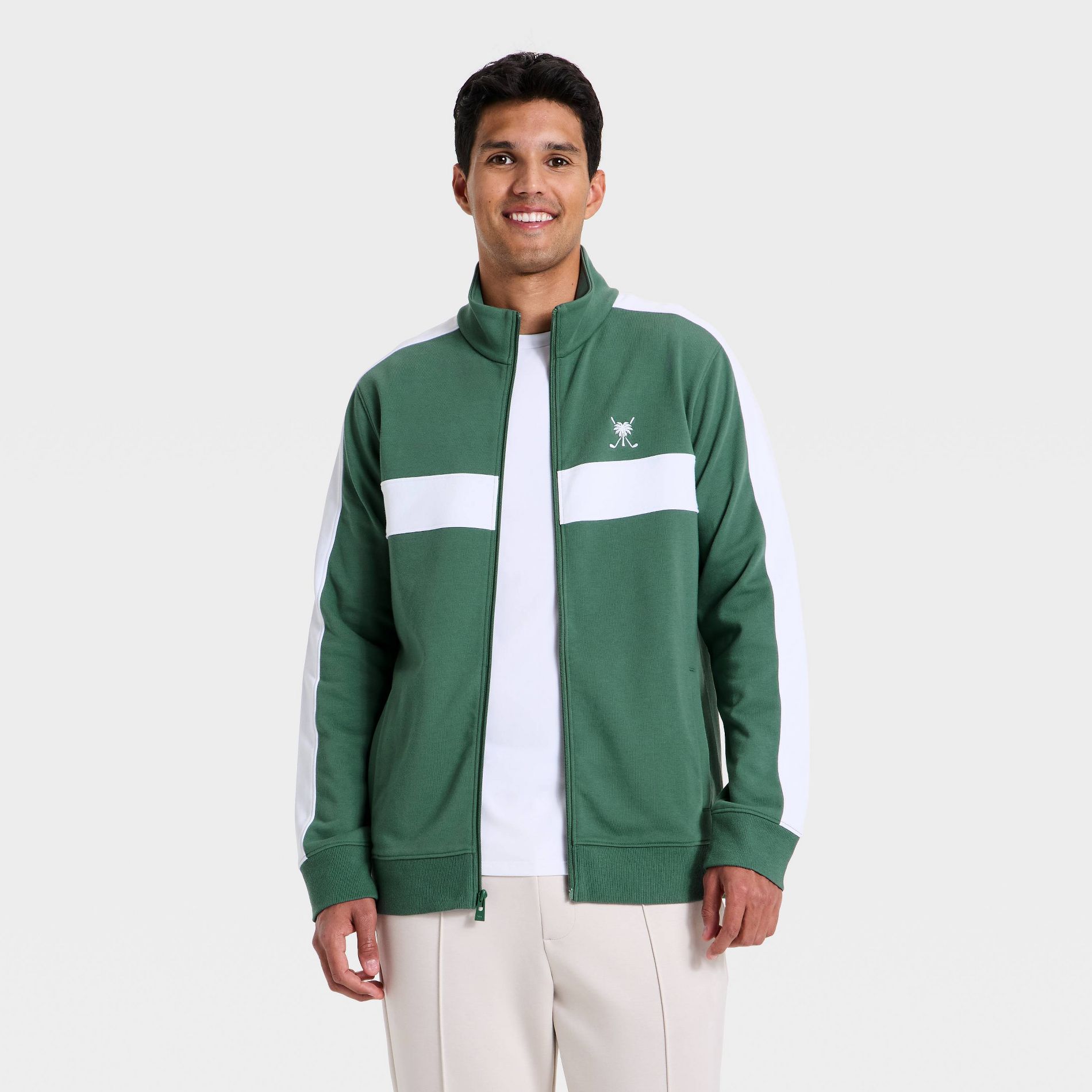 Men's Embroidered Track Jacket - All in Motion™