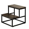 Kings Brand Furniture Axel Step Stool – Wood and Metal, 2-Step Compact Utility Ladder for Kitchen, Closet, Living Room, Home Use - 2 of 3