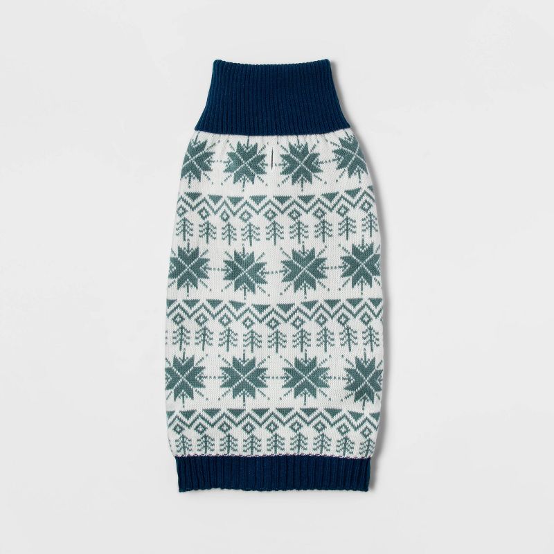 Snowflake Dog Sweater - Blue - XXL - Wondershop&#8482;, 2 of 6