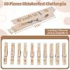 50 Pack Wooden Clothespins, Rust-Resistant Clothes Pins for Laundry, Chip Bags, Photo Wall Displays, Craft Projects & Classroom Decoration - 2 of 4
