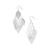 Hollywood Sensation Leaf Dangle Earrings 3 Inches - 3 of 4