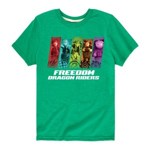 Boys' - How to Train Your Dragon - Freedom Riders Short Sleeve Graphic T-Shirt - 1 of 4
