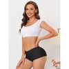 Allegra K Women's Unlined Invisible Mid-Rise Stretch Solid BoyShorts - 4 of 4