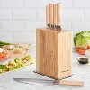 KitchenAid Premium 6pc Ash Wood Block Knife Set: Stainless Steel Blades, Forged Construction, Hand Wash, Lifetime Warranty - 2 of 4
