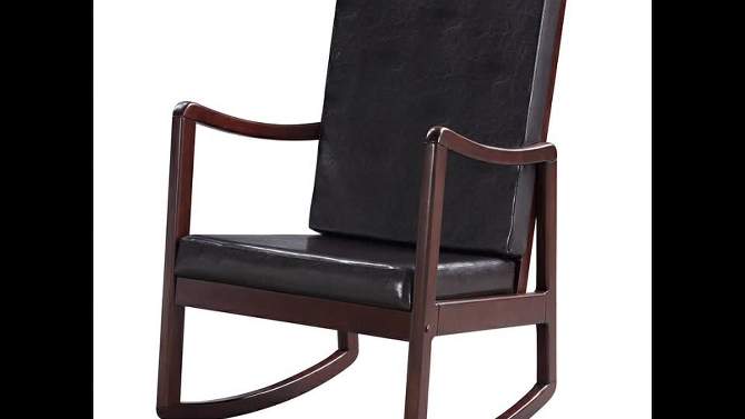 32&#34; Raina PU Active Sitting Chair Dark Brown/Espresso Finish - Acme Furniture, 2 of 7, play video