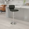 Emma and Oliver Vertical Stitch Back Swivel Adjustable Height Barstool - image 2 of 4