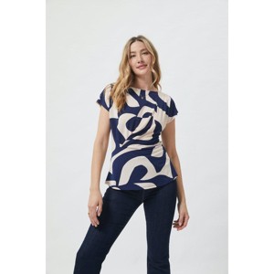 WEST K Women's Noa Waist Tucked Short Sleeve Blouse - 1 of 3