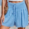 Women's Boho Fringe Smocked Cover Up Shorts - Cupshe - 4 of 4