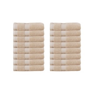 Home Weavers Elegance Essentials 550GSM 100% Cotton Zero Twist Super Absorbent Bath Towel Set - 1 of 4