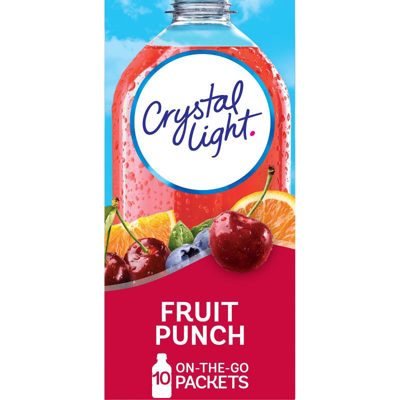 Crystal Light On-the-Go Fruit Punch Drink Mix - 10pk/0.09oz, 1 of 11