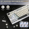 MaseiKar Gasket Mechanical Keyboard,99 Key Hot Swappable BT5.0/2.4G/USB-C Wireless NKRO 98% 1800 Layout with RGB LED Backlit for Linux/Win/Mac - 2 of 4