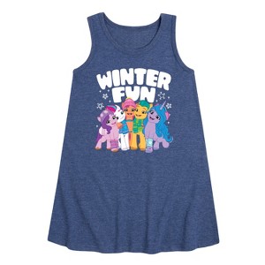 Girls' - My Little Pony - Winter Fun Graphic Sleeveless Aline Dress - 1 of 4