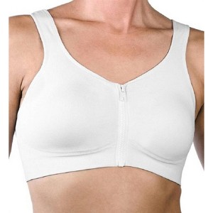 Women's Seamless Zipper Front Close Bra - Fresh Comfort - 1 of 1