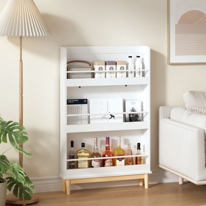 KTMBDW Book Shelf, 3-Tier Bookshelf, Bookcase, 5.9" x 28.7" x 46.1", for Living Room, Bedroom, Home Office, White - 1 of 4