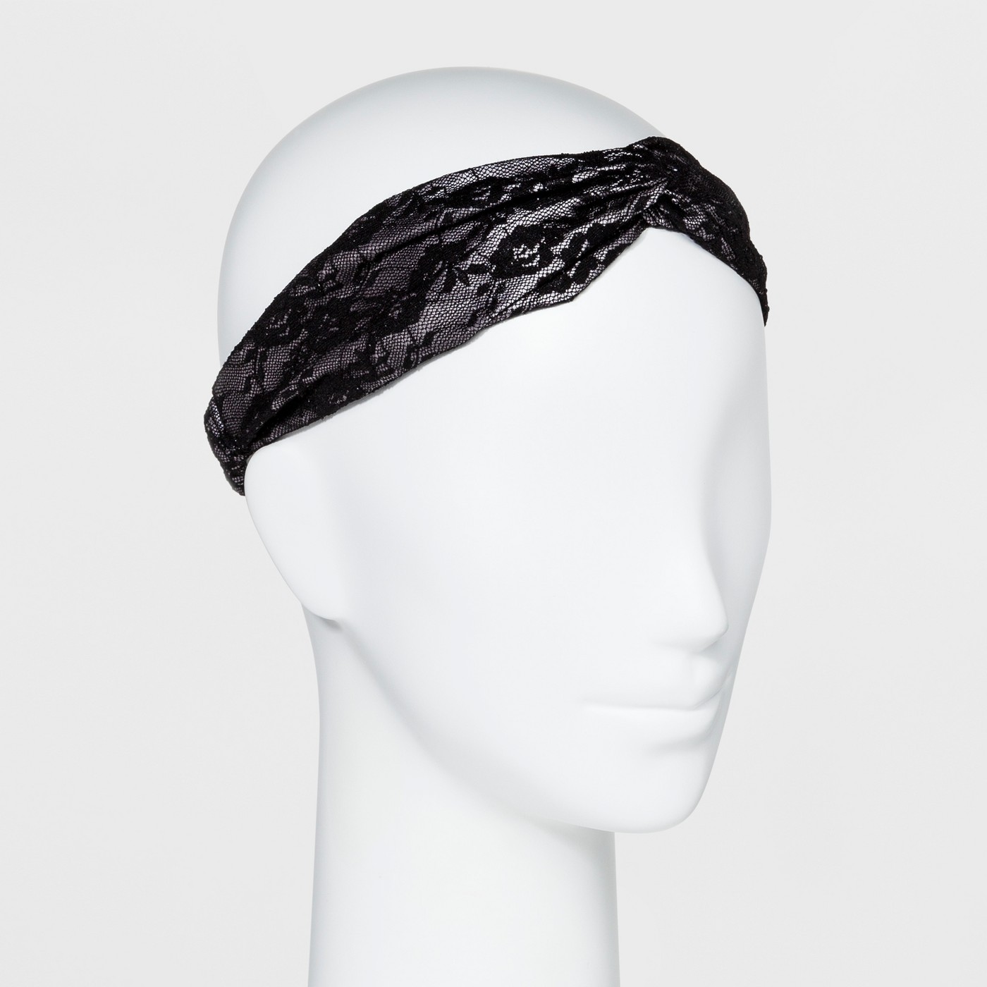 Fashion Headwrap Lace - Black - image 1 of 2