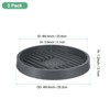 Unique Bargains Plastic Indoor/Outdoor Durable Plant Saucer Water Catcher Tray 3 Pcs - 2 of 4