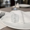 Unique Bargains Napkin Rings Woven Shape Stainless Steel 1 Pc - 3 of 3
