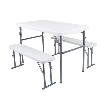 Stansport Heavy-Duty Camp Table with Benches