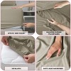 6 Piece Bed Sheet Set Ultra Soft Brushed Microfiber Solid Sheets with Pillow Cases - Lux Decor Collection - 4 of 4