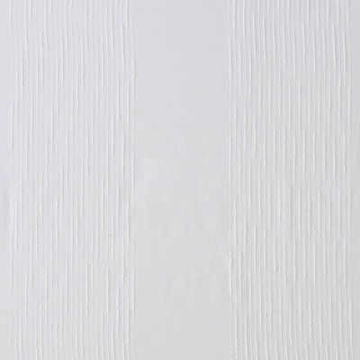 Ivory Sheer Striped Fabric Shower Curtain with Liner