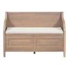 YOOCOZZ Solid wood Multifunctional Storage Bench for Entryway with Safety Hinge,Rustic Style - 2 of 4