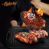 NutriChef Kitchen Flat Grill Plate Pan - Reversible Cast Iron Griddle, Classic Flat Grill Pan Design with Scraper - 3 of 3