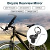 Bike Rearview Mirror 4.4x4cm Adjustable | Front Handlebar Bike Mirror Black with Mounting Accessories for Bicycle Mountain Road Bike 1 Set - 2 of 4