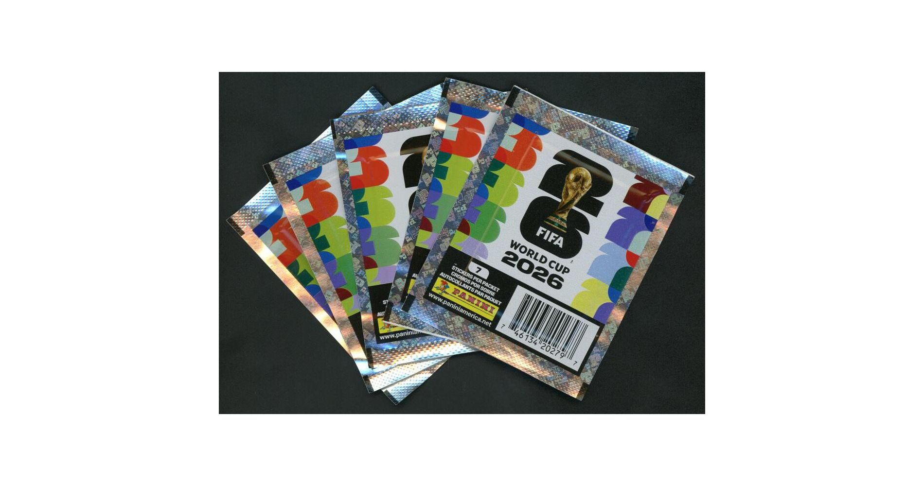 2026 Panini FIFA World Cup Soccer 5-Pack Sticker Lot - U.S. Version