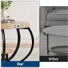 30"Round Coffee Table,2-Tier Coffee Table with Storage Shelf and Designed Wood Grain - 4 of 4