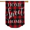 Briarwood Lane House Flag 40x28 For Outdoor Red Checkered Home Sweet Home Burlap Winter House Flag Flag For Winter House Flag - 2 of 4