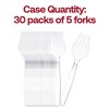 Smarty Had A Party Clear Plastic Serving Forks - 150 pcs - 4 of 4