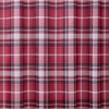 Kate Aurora Tis' The Season Holiday Christmas Plaid Fabric Shower Curtain With 12 Matching Hooks - 4 of 4