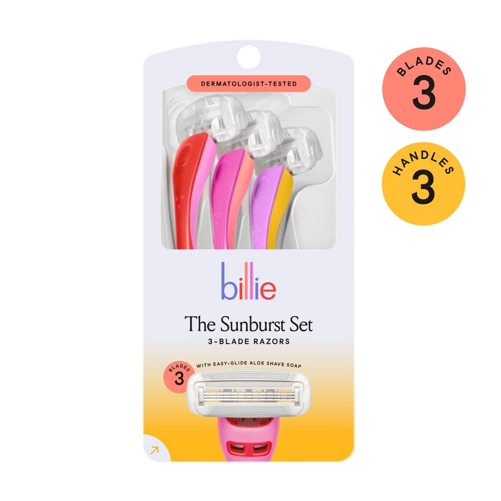 Billie Sunburst Mix Women 3 Blade Disposable Razor