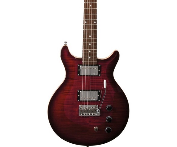 Hamer Sunburst Archtop Electric Guitar Dark Cherry Burst